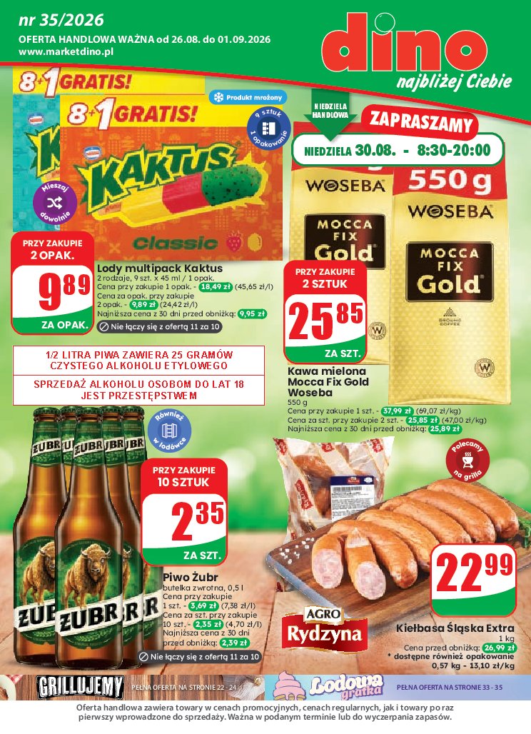 Gazetka Dino 26/08/2026 – 01/09/2026 - strona 1