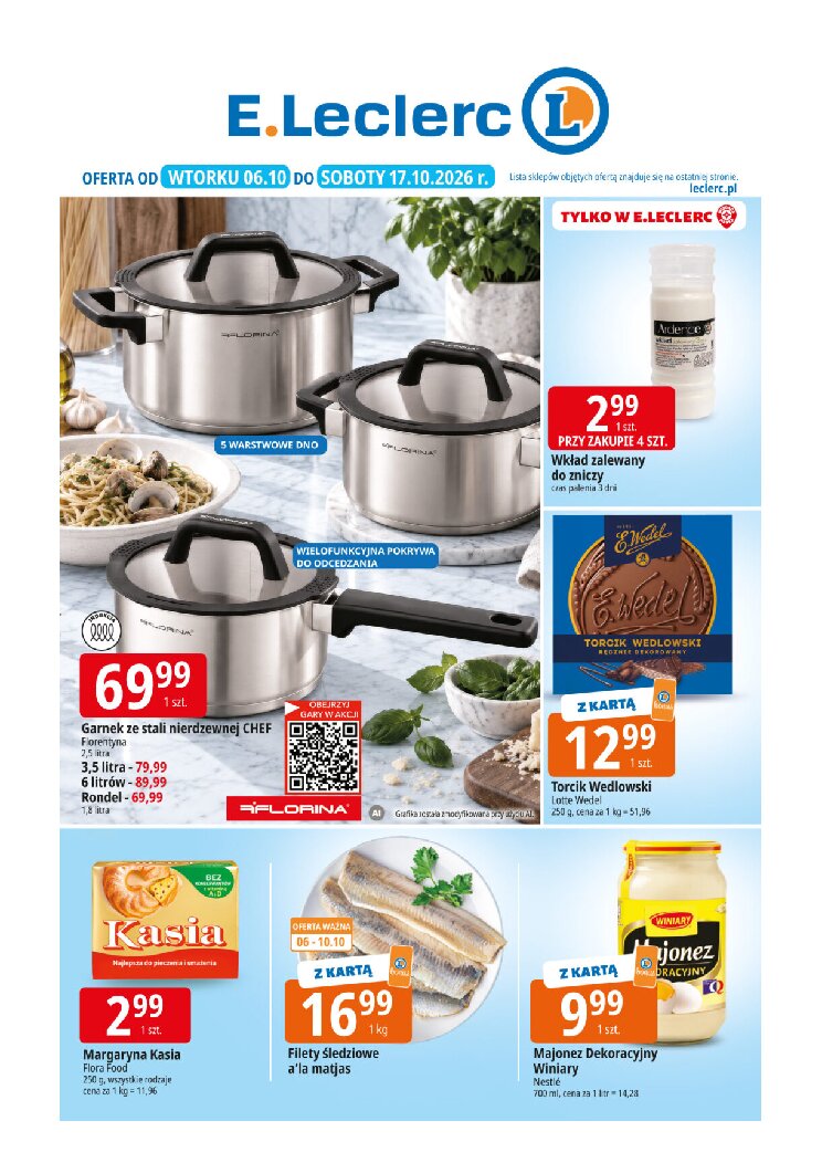 Gazetka E-leclerc 06/10/2026 – 17/10/2026 - gazetki promocyjne str. 1