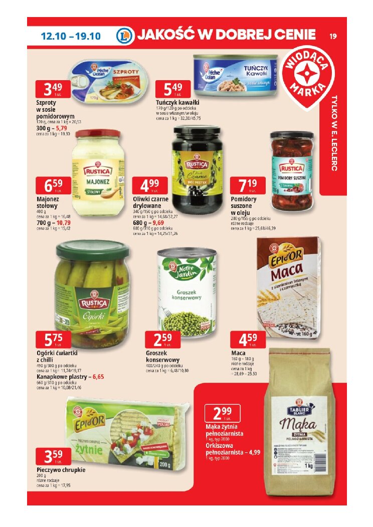 Gazetka E-leclerc 12/10/2026 – 19/10/2026 - gazetki promocyjne str. 19