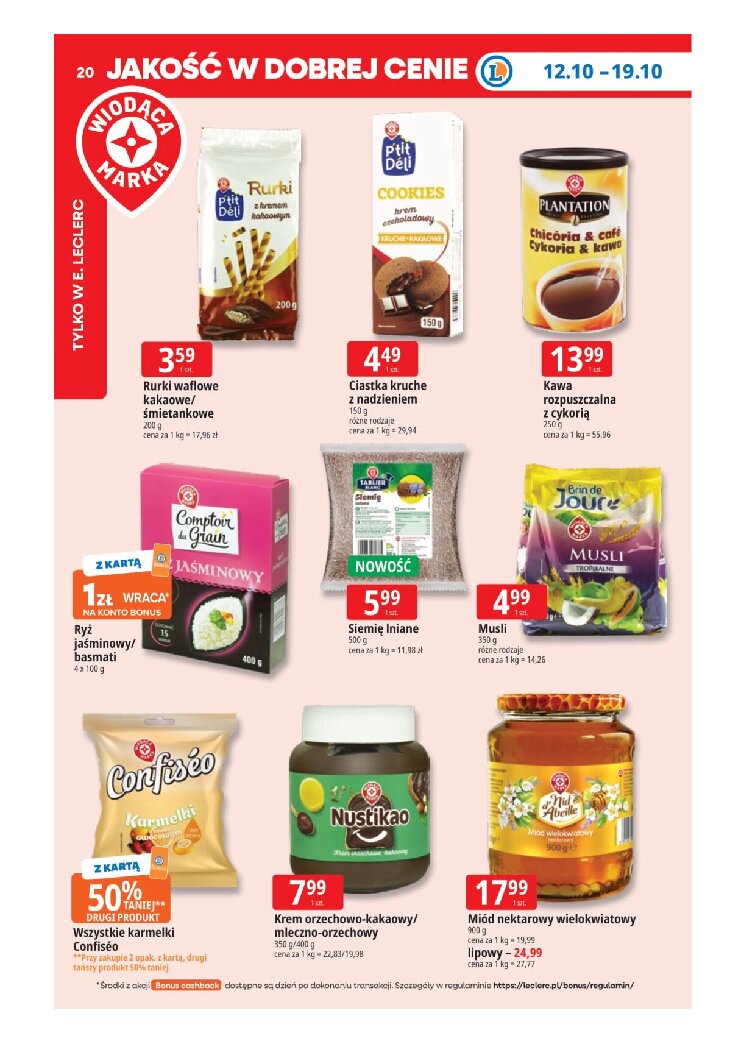 Gazetka E-leclerc 12/10/2026 – 19/10/2026 - gazetki promocyjne str. 20
