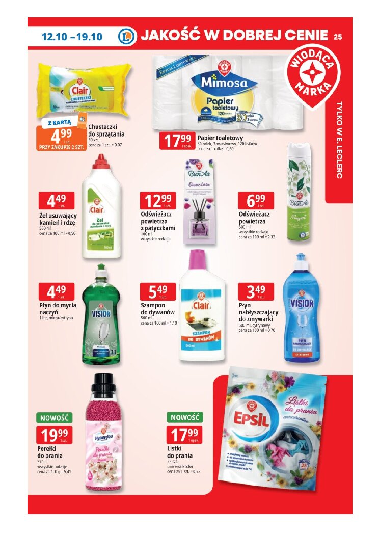 Gazetka E-leclerc 12/10/2026 – 19/10/2026 - gazetki promocyjne str. 25