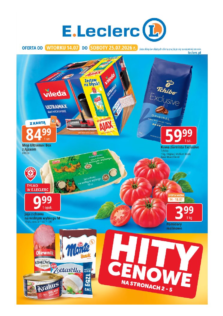 Gazetka E-leclerc 14/07/2026 – 25/07/2026 - strona 1