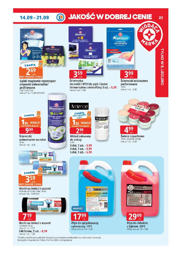 Gazetka E-leclerc 14/09/2026 – 21/09/2026 - gazetki promocyjne str. 23