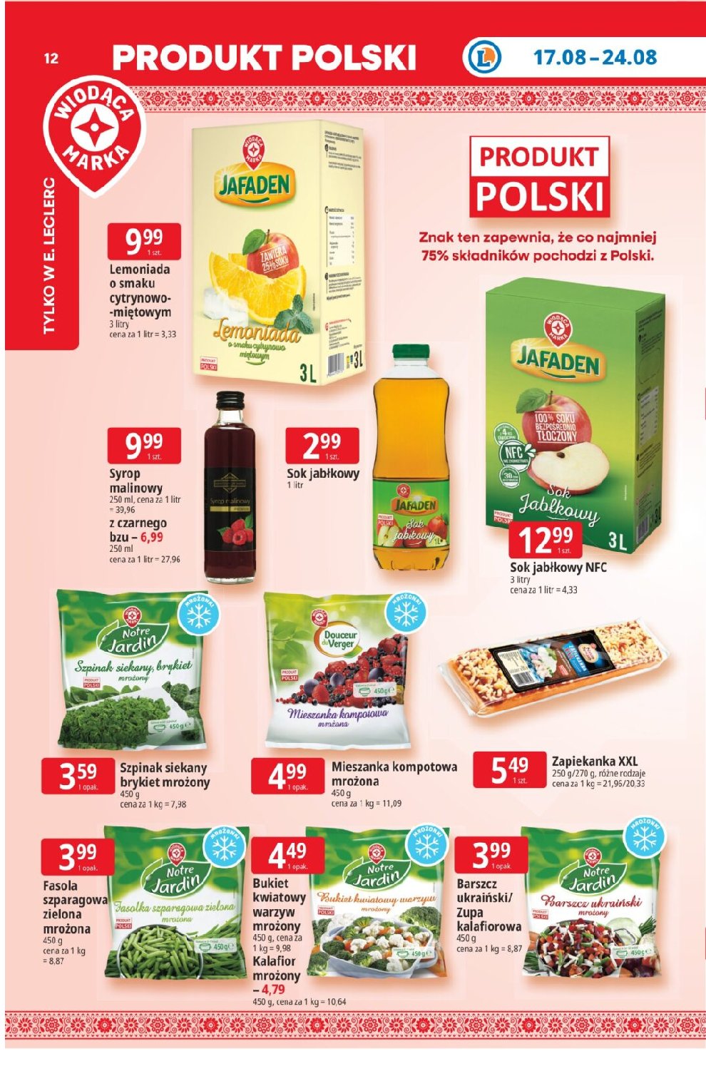 Gazetka E-leclerc 17/08/2026 – 24/08/2026 - gazetki promocyjne str. 12