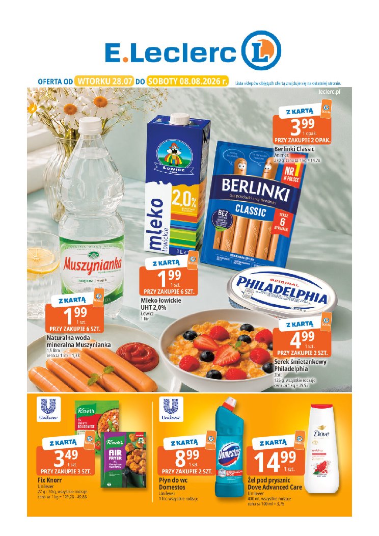 Gazetka E-leclerc 28/07/2026 – 08/08/2026