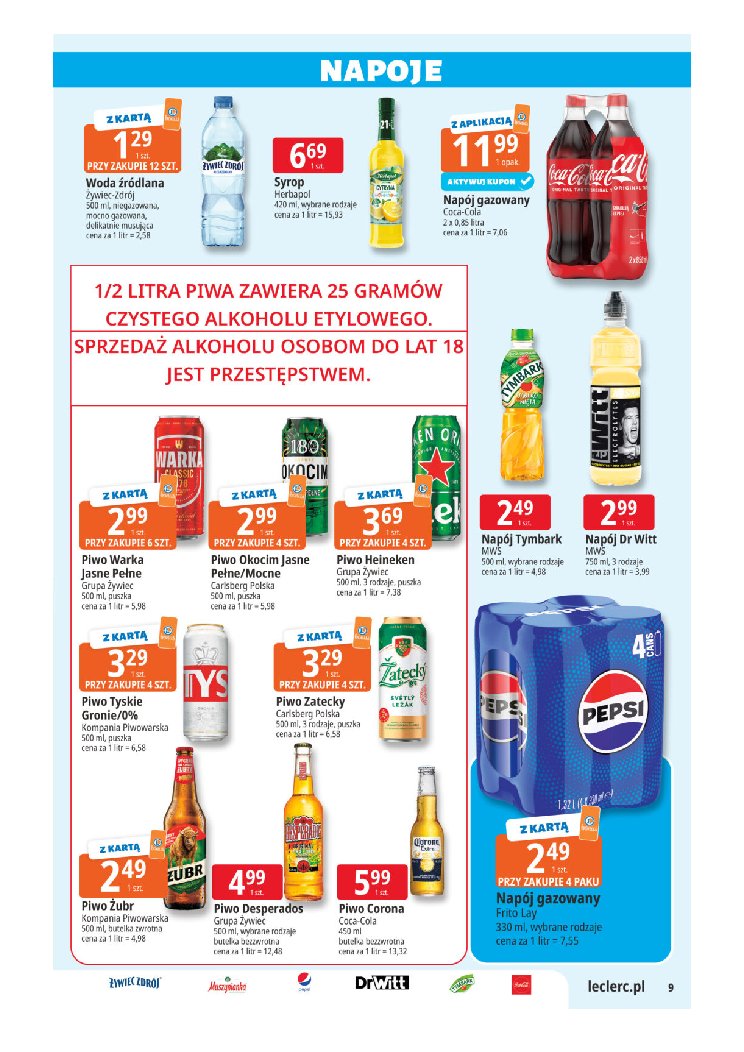 Gazetka E-leclerc 28/07/2026 – 08/08/2026 - gazetki promocyjne str. 9