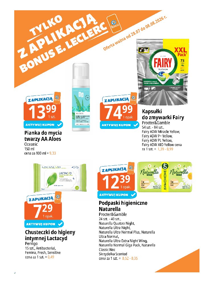 Gazetka E-leclerc 28/07/2026 – 08/08/2026