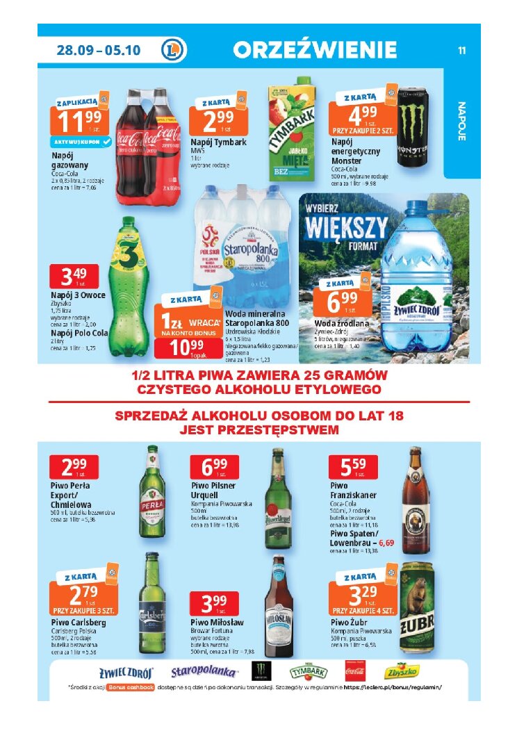 Gazetka E-leclerc 28/09/2026 – 05/10/2026 - gazetki promocyjne str. 11