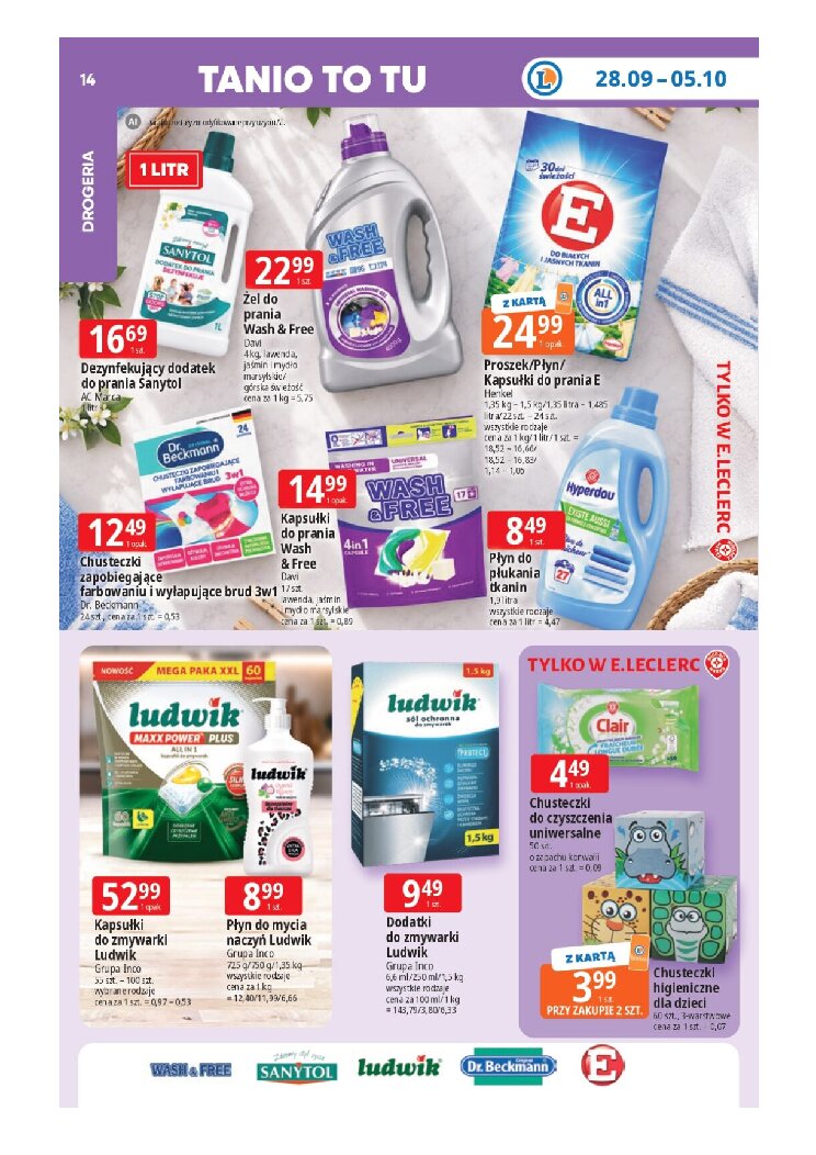 Gazetka E-leclerc 28/09/2026 – 05/10/2026 - gazetki promocyjne str. 14