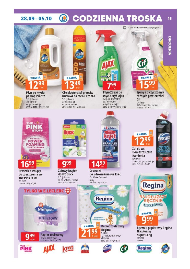 Gazetka E-leclerc 28/09/2026 – 05/10/2026 - gazetki promocyjne str. 15