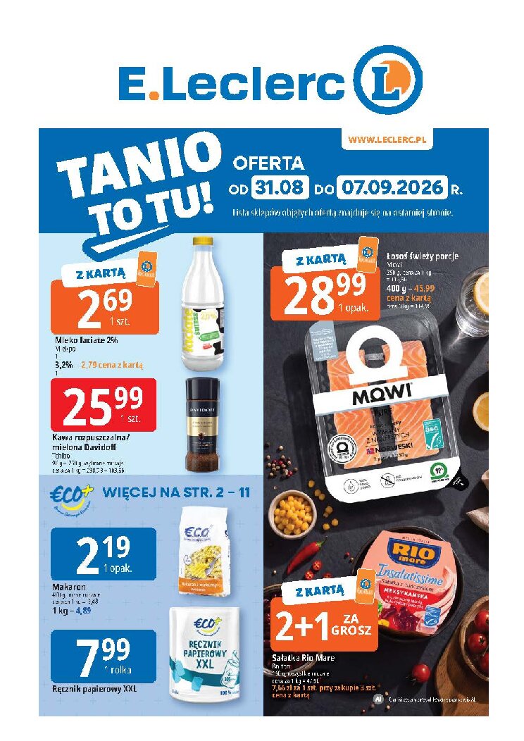 Gazetka E-leclerc 31/08/2026 – 07/09/2026 - gazetki promocyjne str. 1