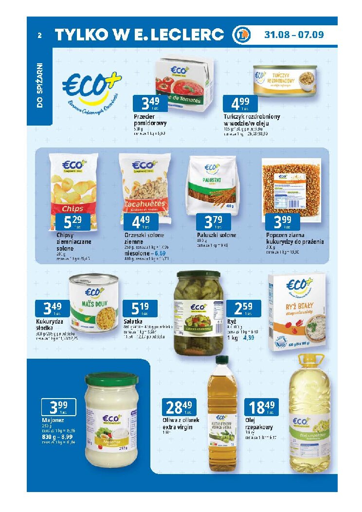 Gazetka E-leclerc 31/08/2026 – 07/09/2026 - gazetki promocyjne str. 2