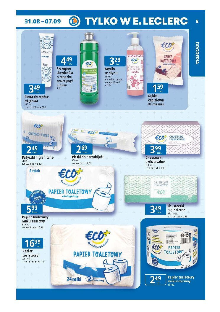 Gazetka E-leclerc 31/08/2026 – 07/09/2026 - gazetki promocyjne str. 5