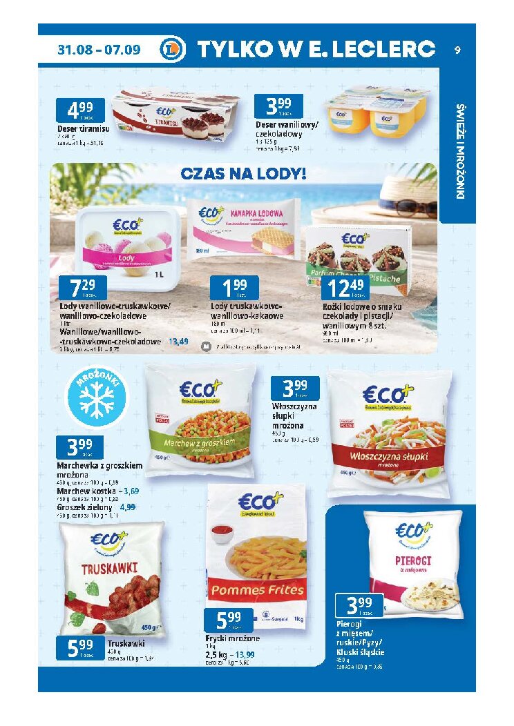 Gazetka E-leclerc 31/08/2026 – 07/09/2026 - gazetki promocyjne str. 9