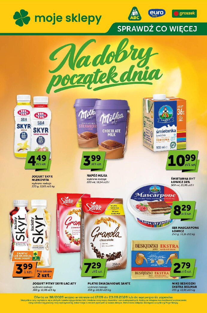 Gazetka Groszek 17/09/2026 – 23/09/2026 - gazetki promocyjne str. 1