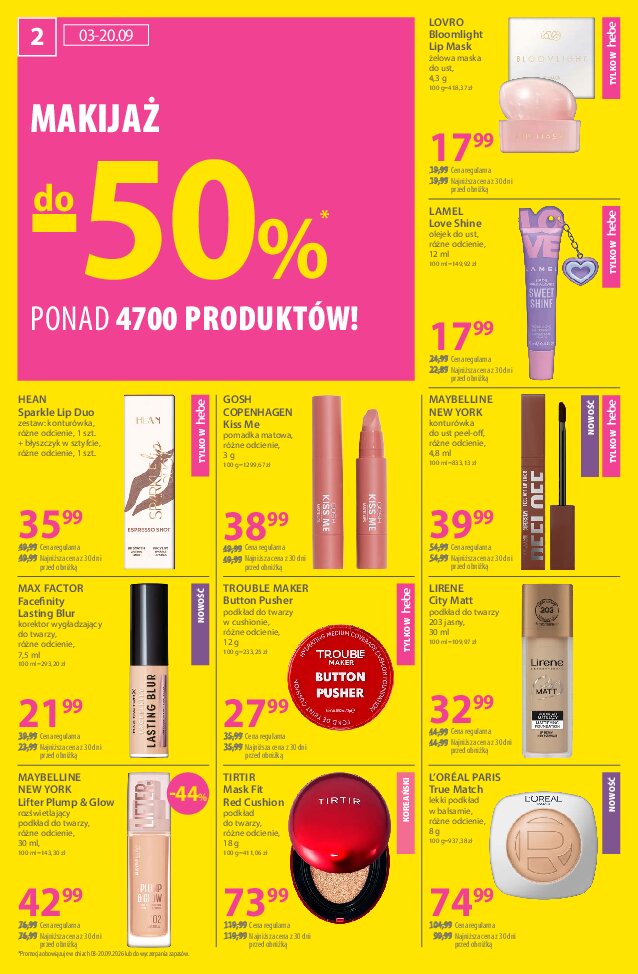 Gazetka Hebe 03/09/2026 – 20/09/2026 - gazetki promocyjne str. 2
