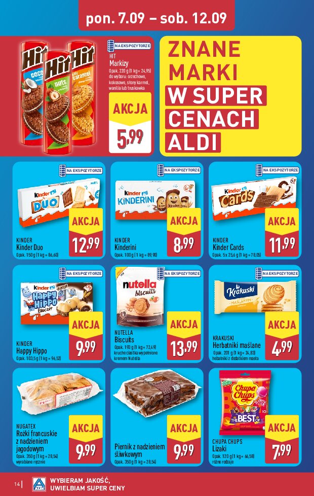 Gazetka Aldi 07/09/2026 – 12/09/2026 - gazetki promocyjne str. 14