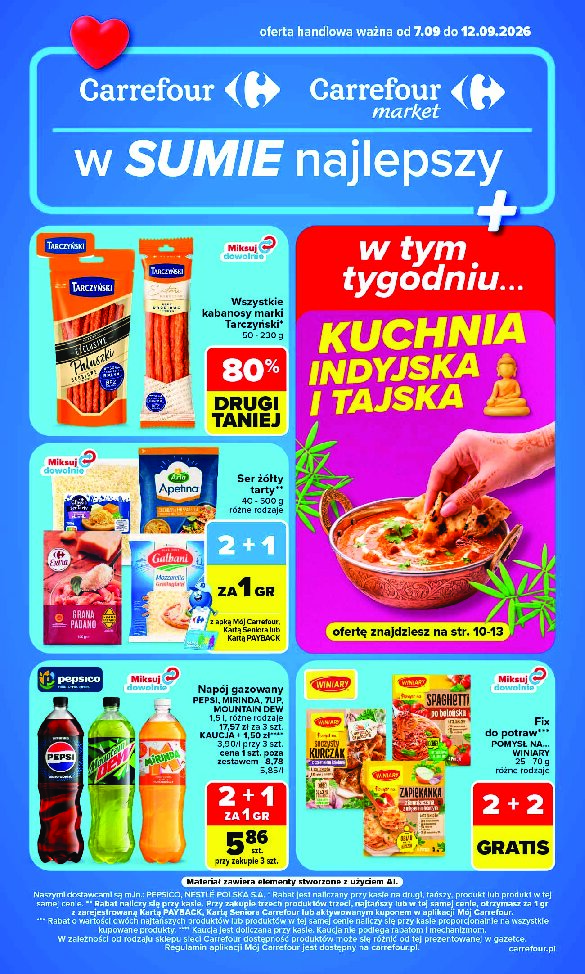 Gazetka Carrefour 07/09/2026 – 12/09/2026 - gazetki promocyjne str. 1