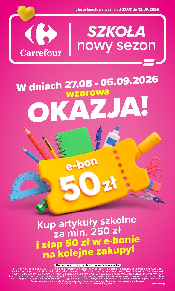 Gazetka Carrefour 27/07/2026 – 12/09/2026