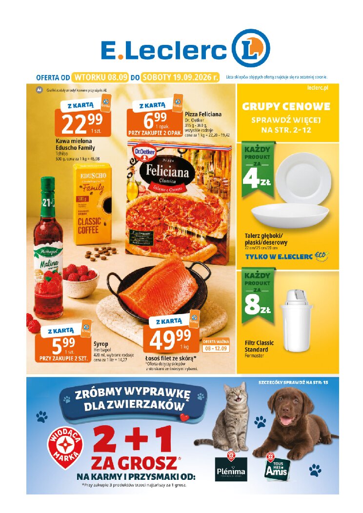 Gazetka Https://wwwgazetkipromocyjnenet/e-leclerc 08/09/2026 – 19/09/2026 - gazetki promocyjne str. 1