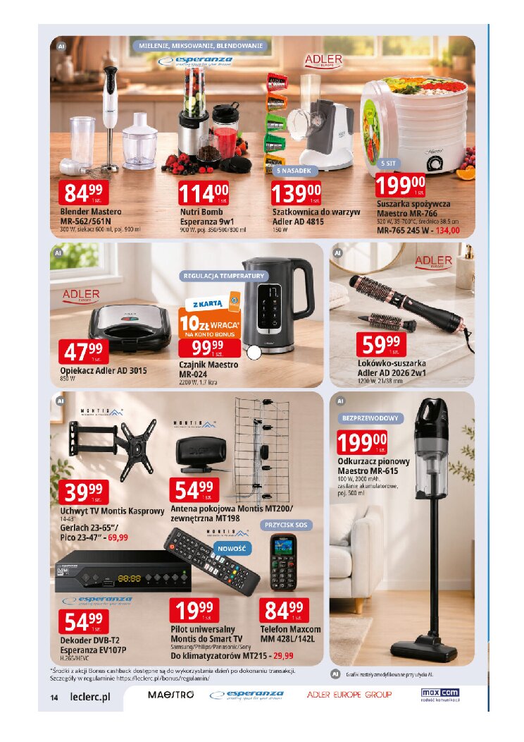 Gazetka Https://wwwgazetkipromocyjnenet/e-leclerc 08/09/2026 – 19/09/2026 - gazetki promocyjne str. 14