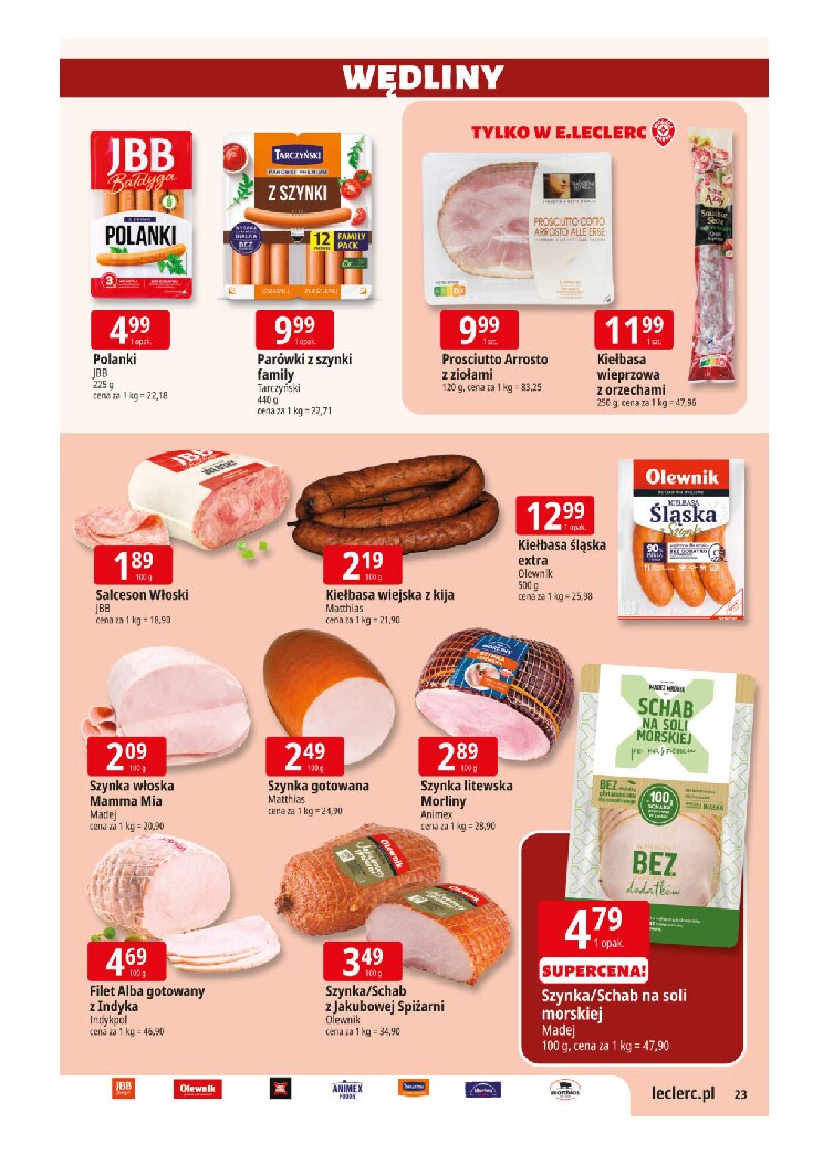 Gazetka Https://wwwgazetkipromocyjnenet/e-leclerc 08/09/2026 – 19/09/2026 - gazetki promocyjne str. 23
