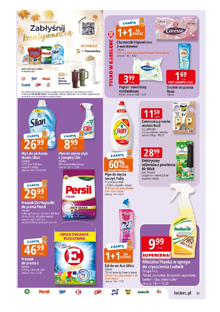 Gazetka Https://wwwgazetkipromocyjnenet/e-leclerc 08/09/2026 – 19/09/2026 - gazetki promocyjne str. 31