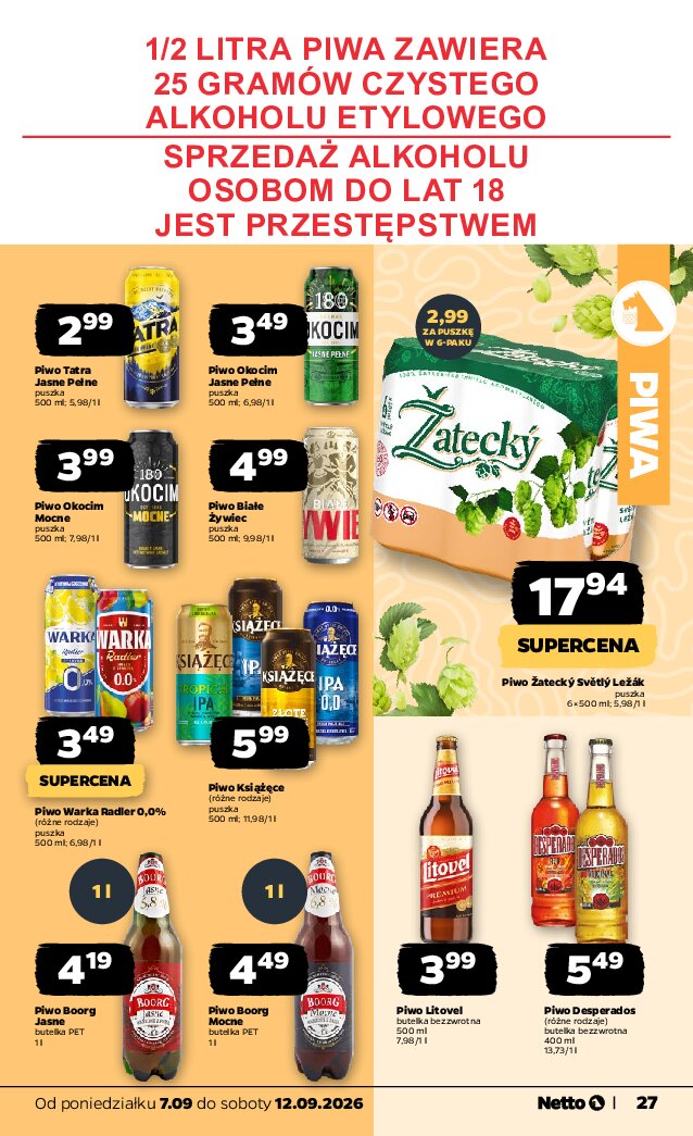 Gazetka Netto 07/09/2026 – 12/09/2026 - gazetki promocyjne str. 27