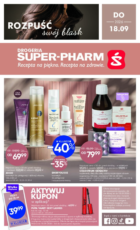 Gazetka Super-pharm 05/09/2026 – 18/09/2026