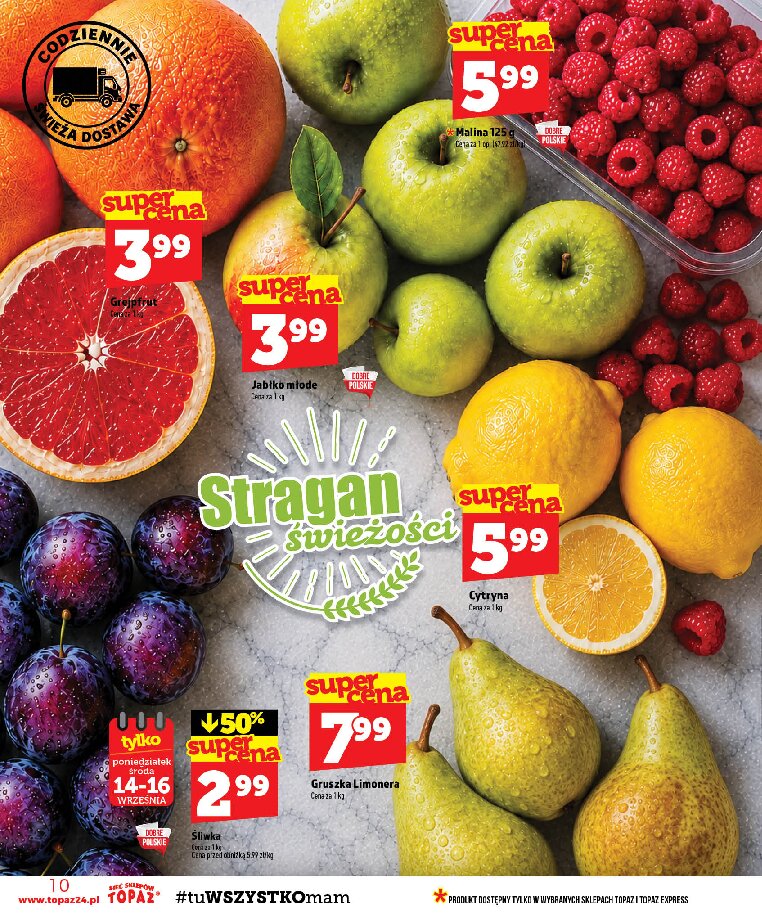 Gazetka Topaz 10/09/2026 – 16/09/2026 - gazetki promocyjne str. 10