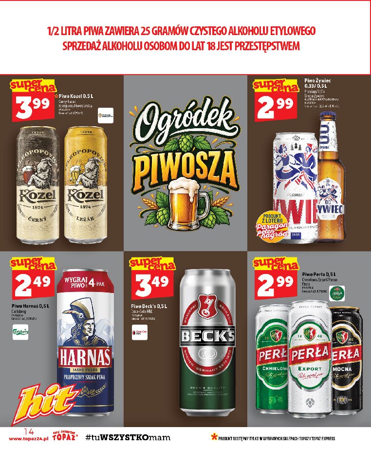 Gazetka Topaz 10/09/2026 – 16/09/2026 - gazetki promocyjne str. 14