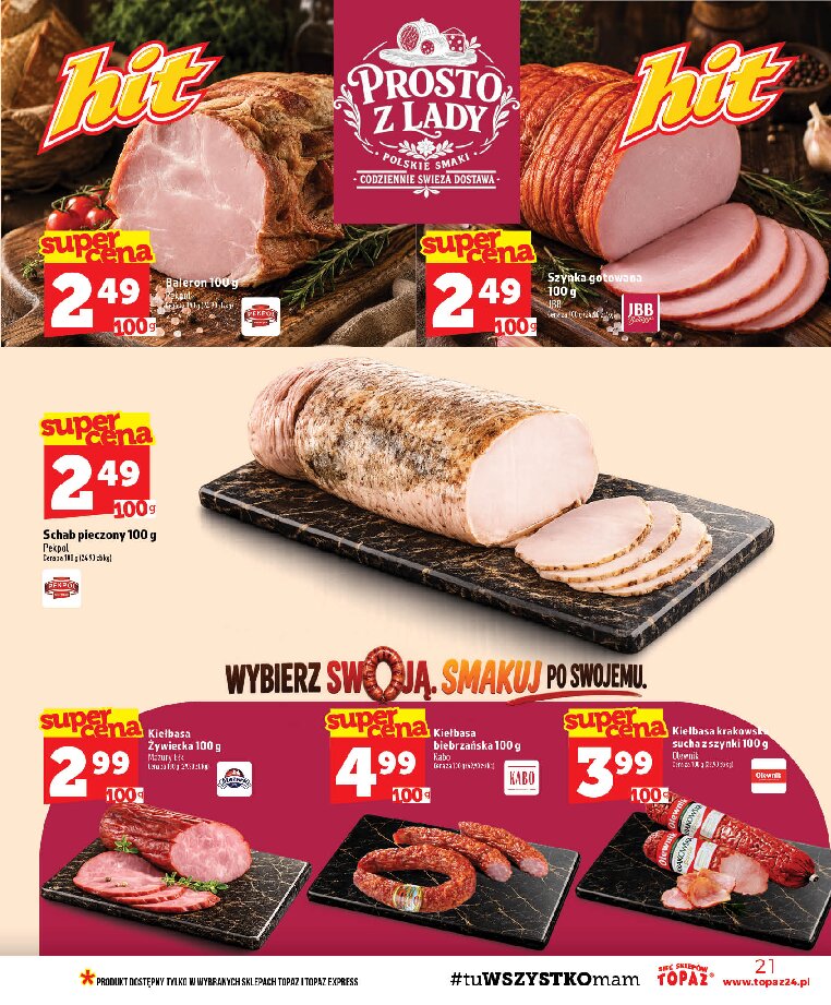 Gazetka Topaz 10/09/2026 – 16/09/2026 - gazetki promocyjne str. 21
