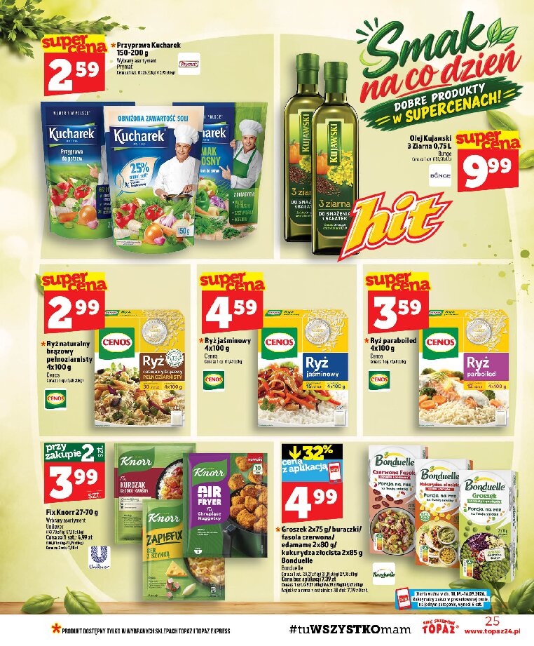 Gazetka Topaz 10/09/2026 – 16/09/2026 - gazetki promocyjne str. 25
