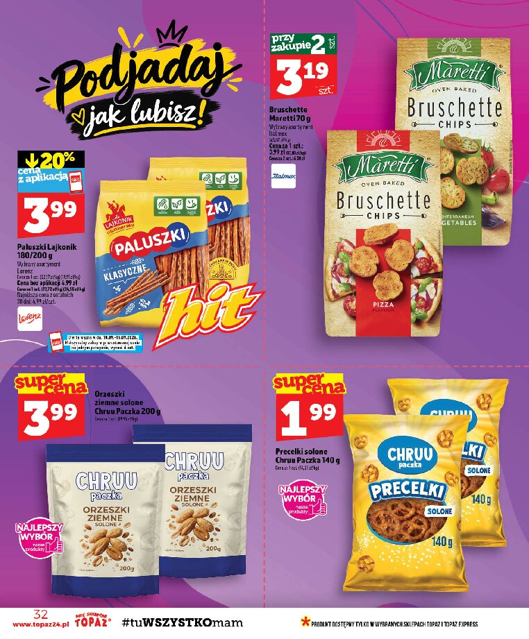 Gazetka Topaz 10/09/2026 – 16/09/2026 - gazetki promocyjne str. 32