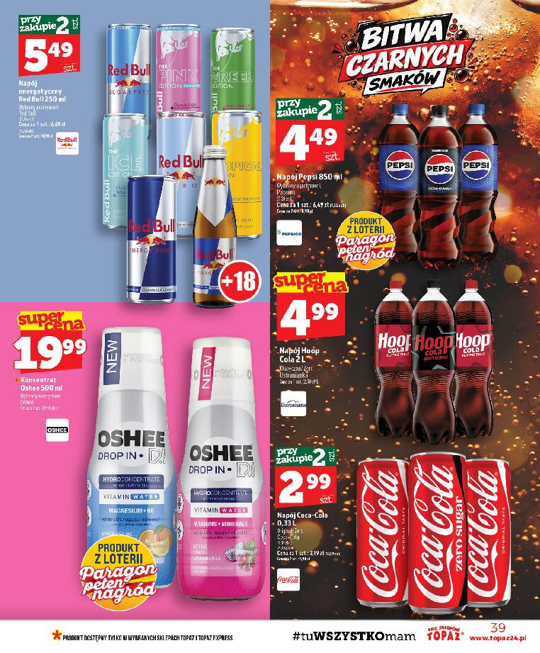 Gazetka Topaz 10/09/2026 – 16/09/2026 - gazetki promocyjne str. 39