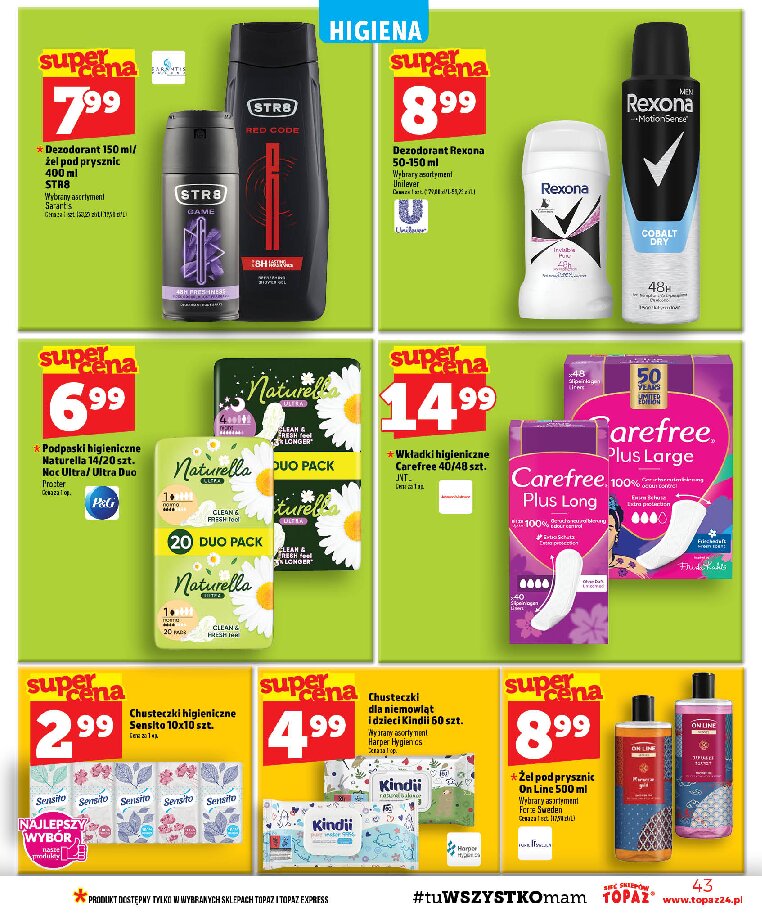 Gazetka Topaz 10/09/2026 – 16/09/2026 - gazetki promocyjne str. 43