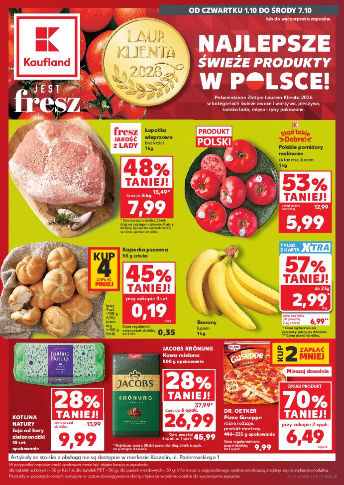 Gazetka Kaufland 01/10/2026 – 07/10/2026 - gazetki promocyjne str. 1
