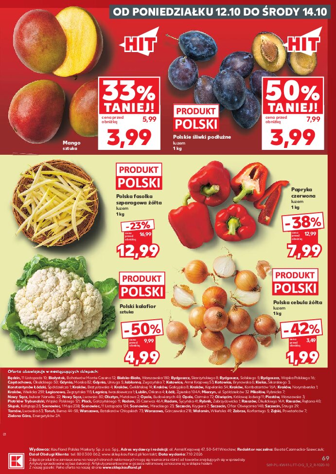 Gazetka Kaufland 08/10/2026 – 14/10/2026 - gazetki promocyjne str. 69