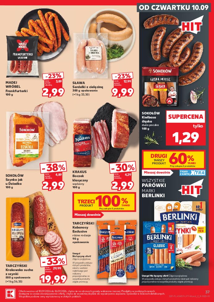 Gazetka Kaufland 10/09/2026 – 16/09/2026 - gazetki promocyjne str. 37