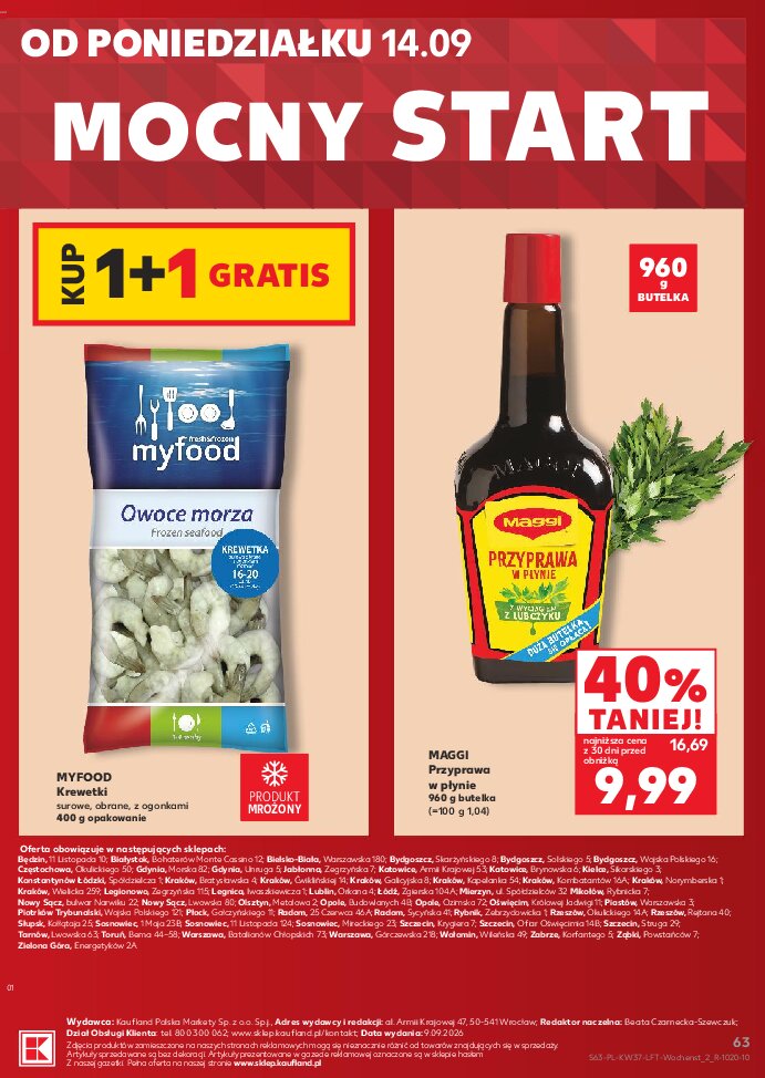 Gazetka Kaufland 10/09/2026 – 16/09/2026 - gazetki promocyjne str. 63