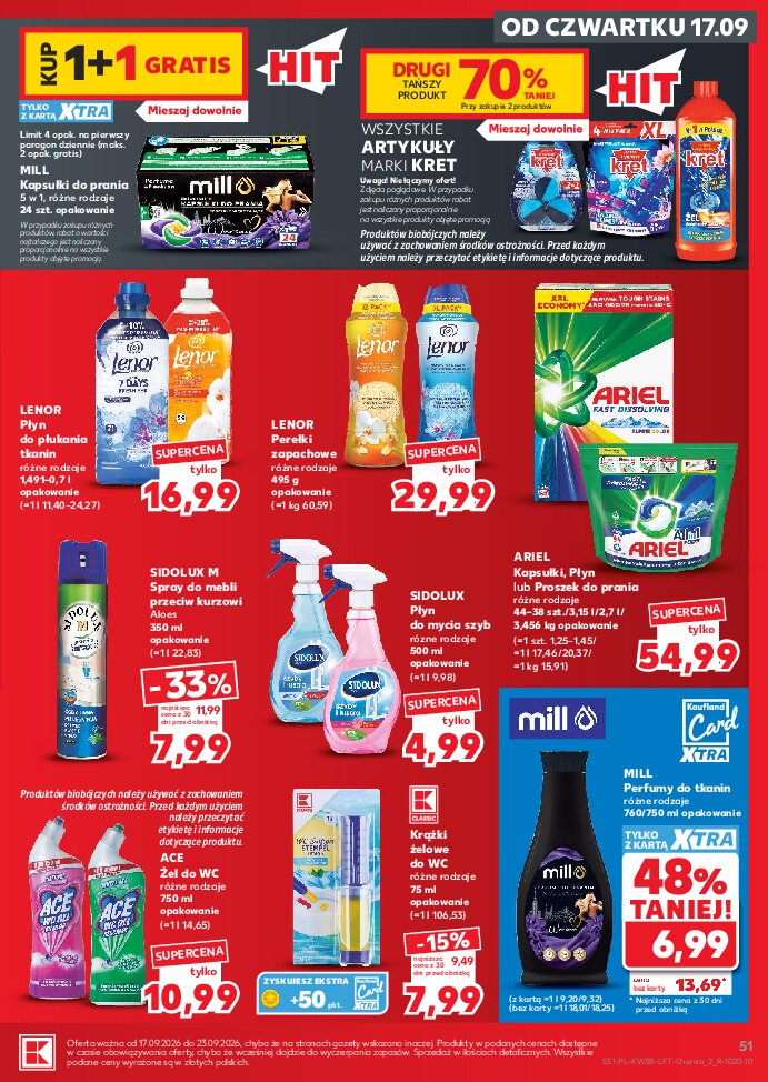 Środki do prania - gazetki promocyjne str. 15
