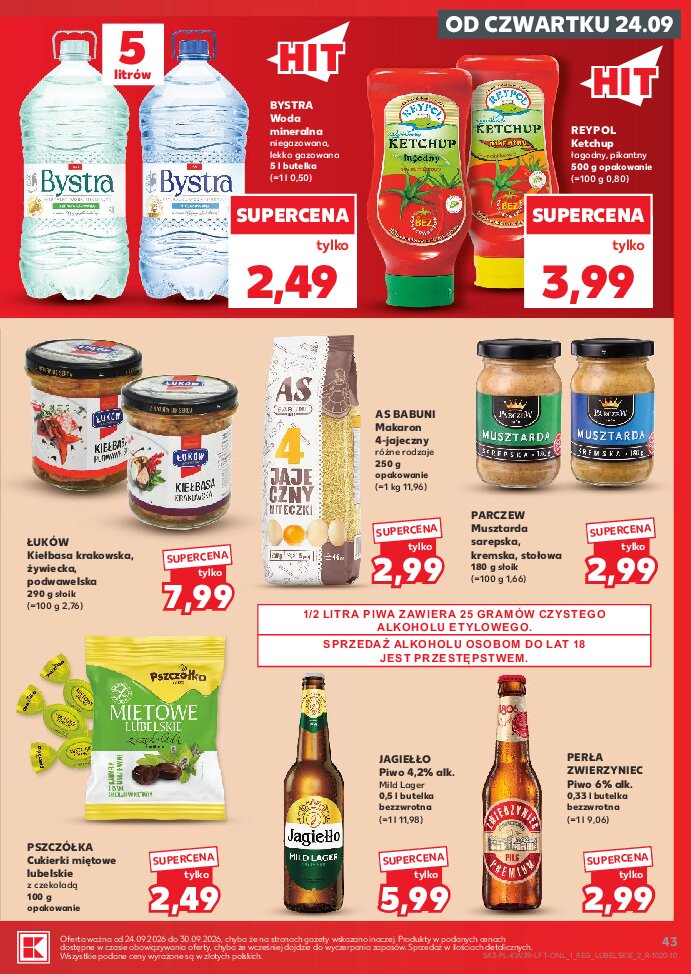 Gazetka Kaufland 24/09/2026 – 30/09/2026 - gazetki promocyjne str. 43