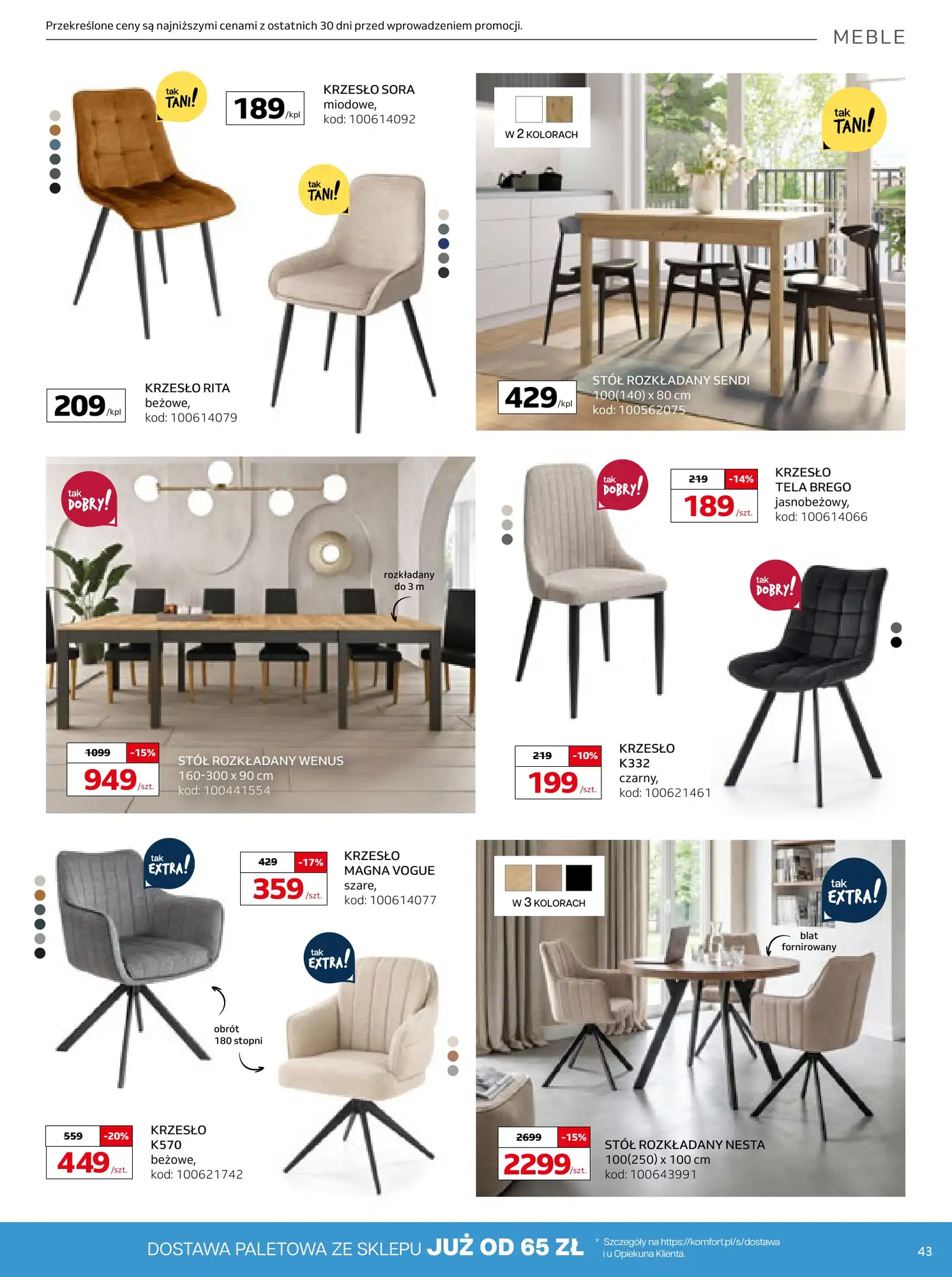 Gazetka Komfort 12/08/2026 - 15/09/2026 - gazetki promocyjne str. 43