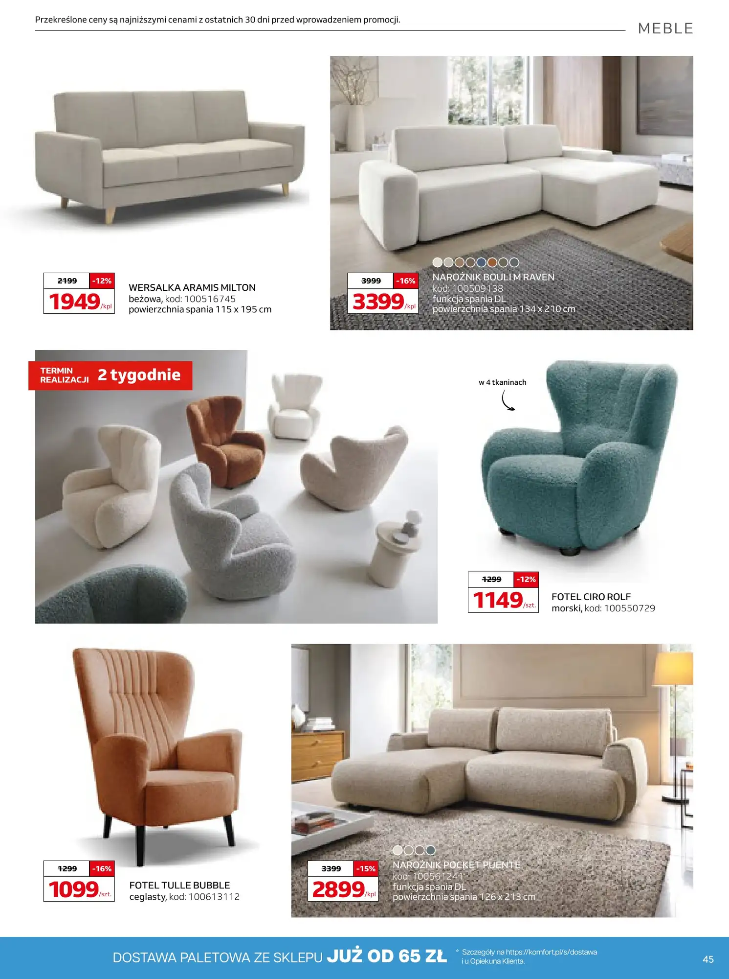 Gazetka Komfort 12/08/2026 - 15/09/2026 - gazetki promocyjne str. 45
