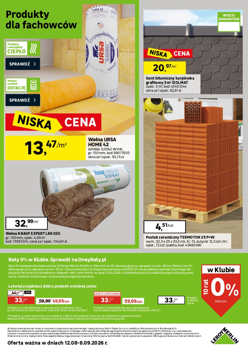 Gazetka Leroy-merlin 12/08/2026 – 08/09/2026 - gazetki promocyjne str. 38