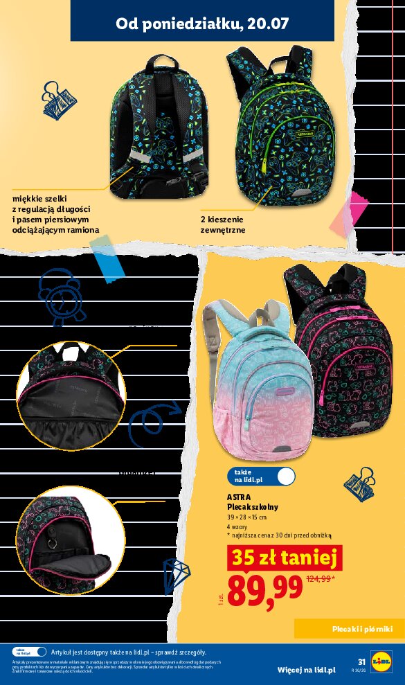 Gazetka Lidl 09/07/2026 – 15/09/2026 - gazetki promocyjne str. 31