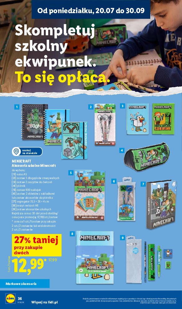 Gazetka Lidl 09/07/2026 – 15/09/2026 - gazetki promocyjne str. 36