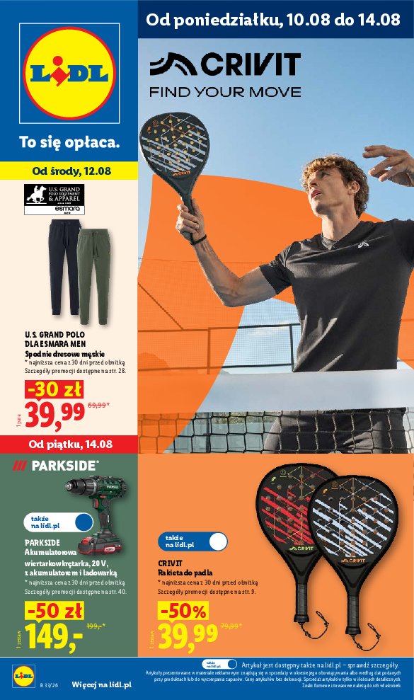 Gazetka Lidl 10/08/2026 – 14/08/2026 - strona 1