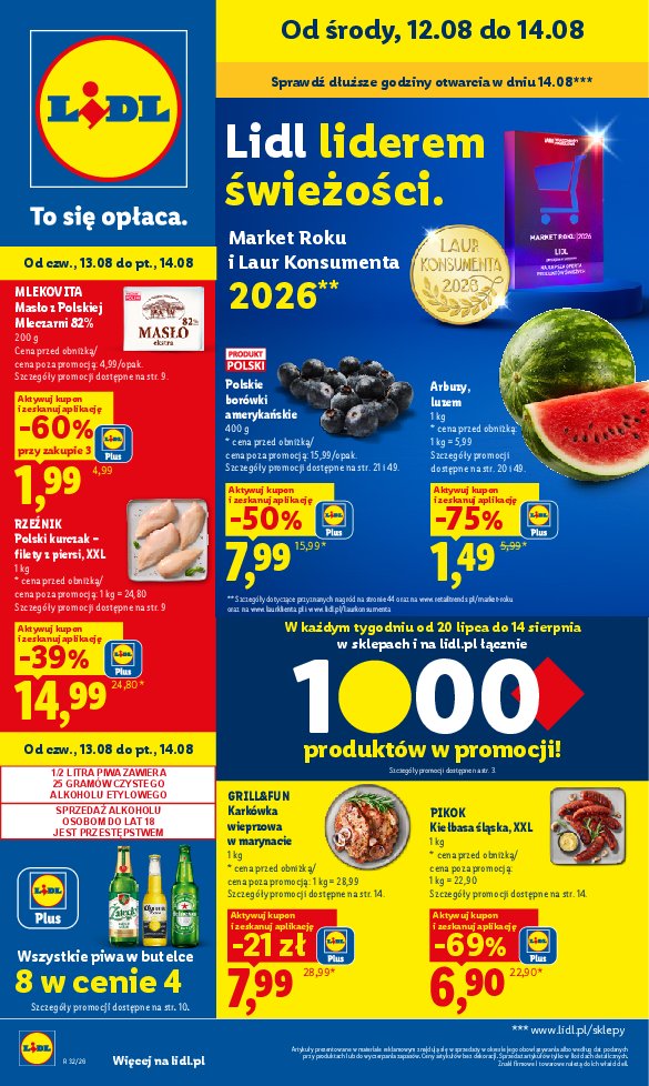 Gazetka Lidl 12/08/2026 – 14/08/2026 - strona 1