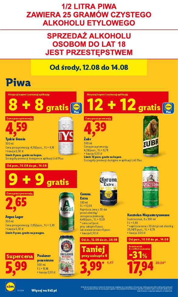 Gazetka Lidl 12/08/2026 – 14/08/2026 - strona 72